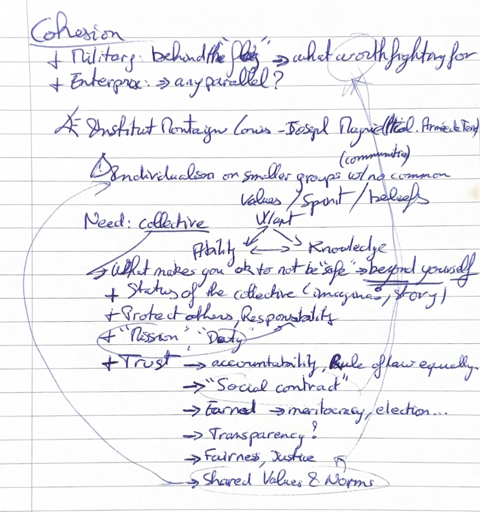 Notes about cohesion
